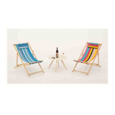 Outdoor furniture leisure wooden folding fabric beach chairs